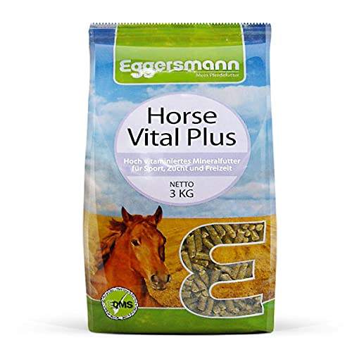 Eggersmann Horse Vital Plus – Mineralfuttermittel für Pferde Aller Art – Vitaminreiches Mineralfutter – 3 kg Beutel
