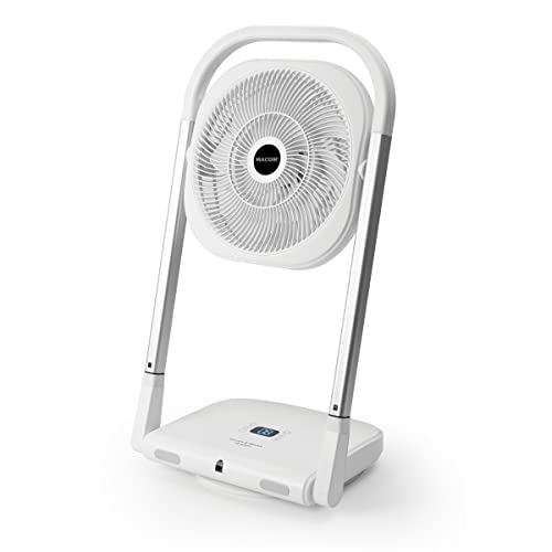 Macom Enjoy & Relax 986 Slimmy Leistungsstarker zusammenklappbarer Ventilator mit 9 Geschwindigkeiten, Kunststoff