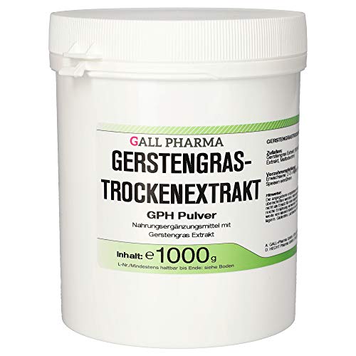 Gall Pharma Gerstengrastrockenextrakt GPH Pulver, 1000 g