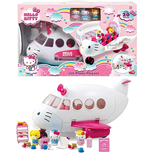 Simba 253248000 Hello Kitty-Payset Flugzeug, bunt