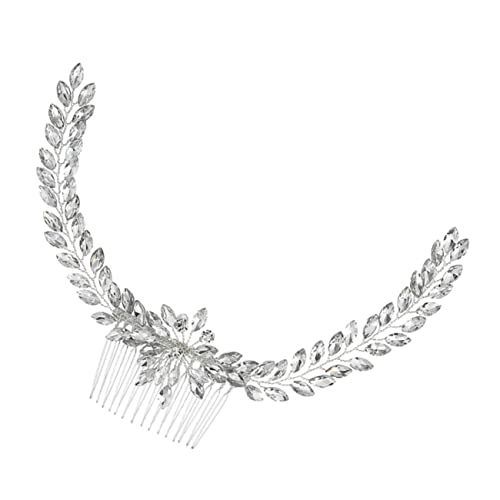 1 Stück Kamm Kopfstück für Hochzeit Braut Kristall Kopfschmuck Strass Haarspange Braut Kopfschmuck Haarkämme für Frauen Zubehör Kristall Hochzeit Kamm Br