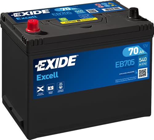 EXIDE EXCELL 70Ah 540A(EN) EB705