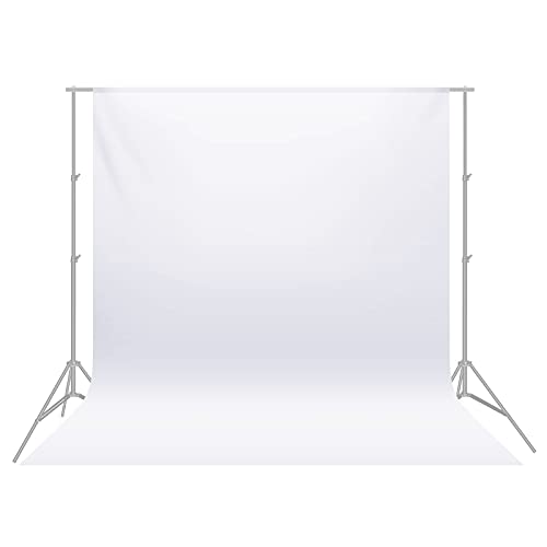 Neewer 6 x 9FT / 1,8 x 2,8 M Fotostudio 100% reines Muslin Faltbare Hintergrund weiß