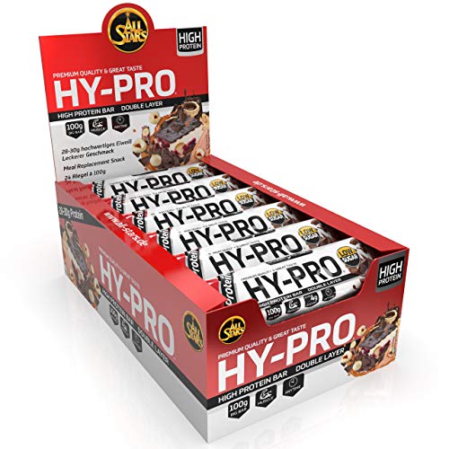 All Stars Hy-Pro BIG BAR, Double Chocolate, 24er Pack (24 x 100 g)