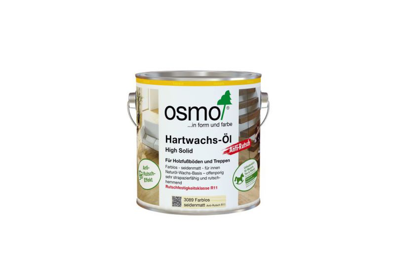 OSMO 3089D rutschfestes Polyx-Hartwachsöl, 2,5 Liter, R11, transparent