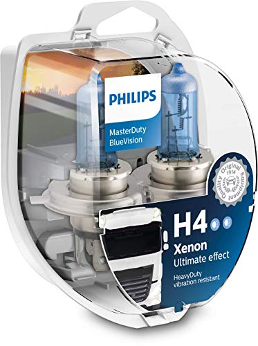 Philips Halogen Leuchtmittel MasterDuty Blue Vision H4 75/70 W 24 V