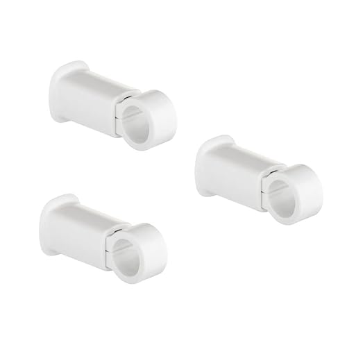 Klemmhalterungen für Badheizkörper - Rohr Ø22 mm, Traglast 75 kg - Weiß