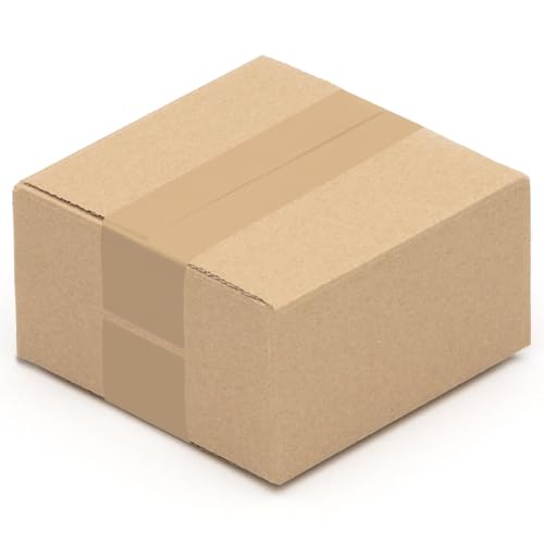 Faltkartons, 150 x 150 x 80 mm, 25 Stück | Kleine Kartons aus Wellpappe | Ideal für den Paketversand