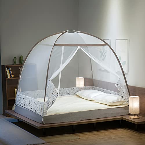 Pop-Up-Moskitonetz-Zelt, tragbares, faltbares Moskitonetz für Baby-Erwachsene, Reiseschlafzimmer und Camping im Freien, 06,180 x 200 cm
