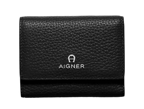 Aigner Geldbörse Ivy, Schwarz / Silber