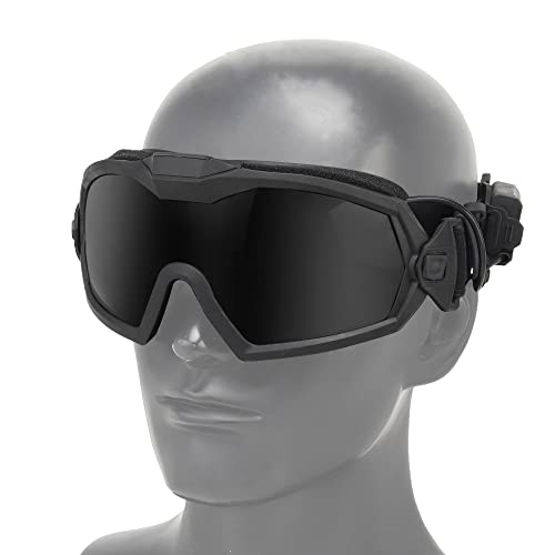 DONGKER UV Schutzbrille, Taktische Arbeitsschutzbrille Paintball Brille Winddichter Augenschutz Sonnenbrille für Skifahren Schießen Outdoor-Aktivitäten