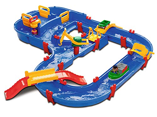 Aquaplay 8700001628 - MegaBridge, Wasserbahn mit viel Zubehör, Für Kinder ab 3 Jahren