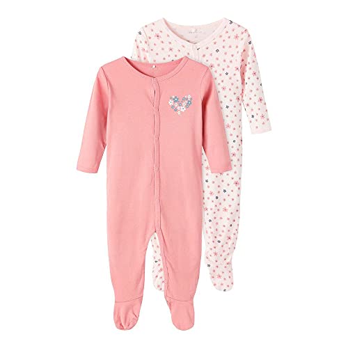 Baby Schlafanzug Doppelpack rosa Gr. 68 Mädchen Baby