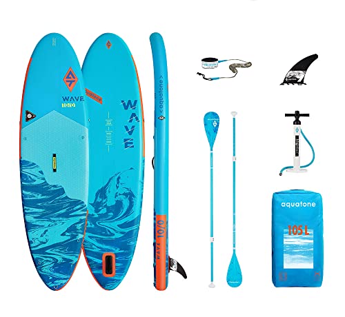 Aquatone Unisex – Erwachsene Wave 10'0" All-Round Sup Stand Up Paddle, hellblau, M