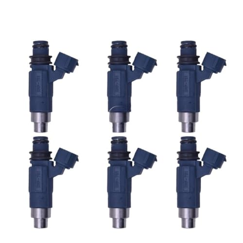 6X Fule Injector OEM INP-781 INP781 Kompatibel für Mazda 2.0L 00-02 Kompatibel für Protege 1.8L 99-00 Düse Kraftstoffeinspritzung abgestimmt auf Benzinauto