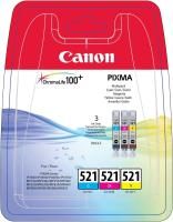 Canon Original Tintenpatronen CLI-521 Multipack cyan, magenta, gelb 446 Seite...