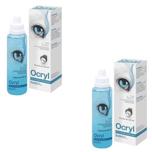 TVM Ocryl-Augentropfen | 135 ml | Augenhygieneprodukt für Hunde, Katzen, Pferde und Exoten | Kann bei der Entfernung von Ablagerungen, Sekret, Staub und Fremdkörpern hilfreich Sein