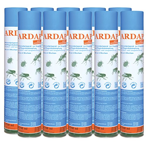 10 x 750 ml Quiko Ardap 077465 Ungeziefer Spray gegen alle Arten von Ungeziefer!
