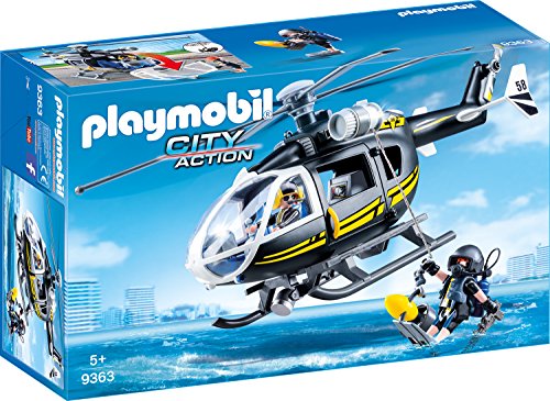 Playmobil Konstruktions-Spielset "SEK-Helikopter (9363) City Action"
