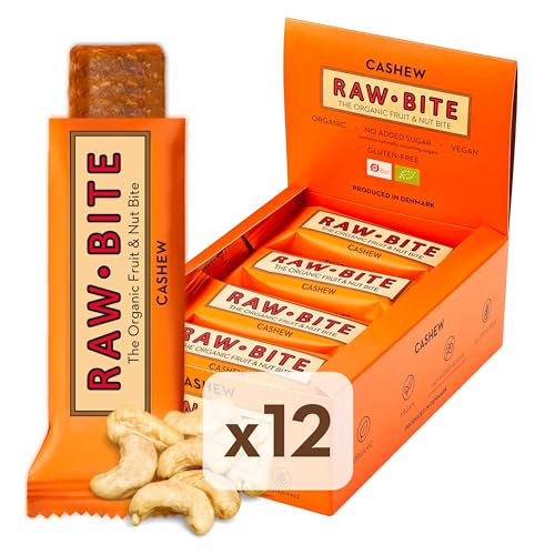 Raw Bite Rohkost Riegel Cashew, 12er Pack (12 x 50 g)