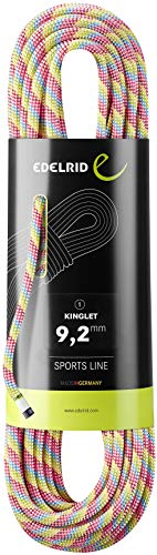 EDELRID Kinglet 9.2MM 70M Gestreift-Bunt, Kletterseil, Größe 70 m - Farbe Night
