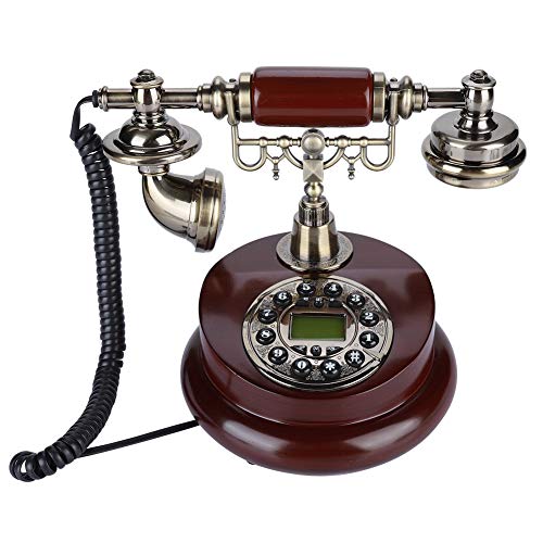Garsent Vintage Schnurgebundenes Telefon, Retro Festnetztelefon Nostalgietelefon mit LCD Display für Tischdeko