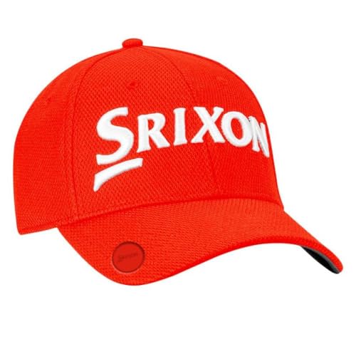 Srixon Ball Marker Cap Golf Cap 2023, Orange/Weiß, One size