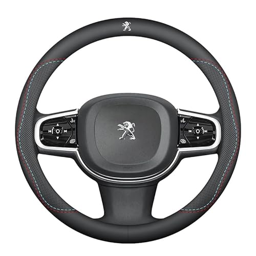 Auto Lenkradbezug, für Peugeot 508 I SW 2018-2023 Anti Rutsch Atmungsaktives Langlebiger Lenkradbezug Autozubehör Innenraum,B