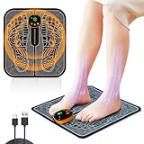Neu Fussmassagegerät EMS Fußmassagegerät,EMS Fussmassagegerät Fußmassagegerät Elektrisches USB,für die Durchblutung Muskelschmerzen Linderung mit 8 Modi & 19 Einstellbare Frequenzen