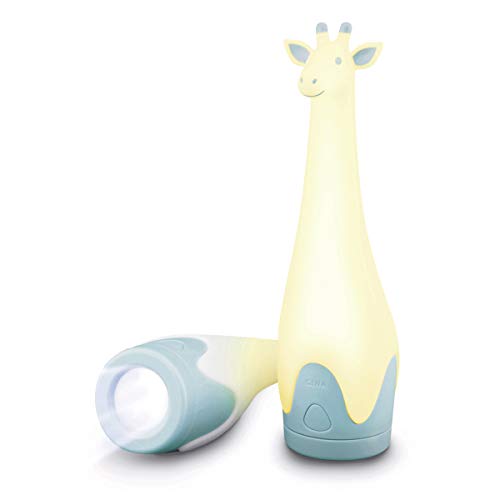 Gina - Taschenlampe und Nachtlicht Giraffe in Weiß mit Blau