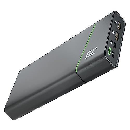 Green Cell® 3-Port Power Bank GC PowerPlay10 10000mAh | Externer Akku mit 2X USB Schnellladetechnologie und USB-C 18W Power Delivery für iPhone 11 / XS/XR/X/Galaxy S10+ / S10 / S10e / iPad Pro