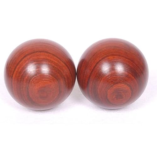 PacuM Ballstretcher, magnetischer Stressball, 1 Paar Baoding-Bälle, Cloisonné, Bastel-Baoding-Ball, Yin-Yang-Design, Baoding-Bälle for Erwachsene Massage (Color : A, Size : 40mm)