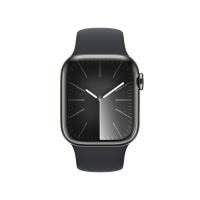 Apple Watch Series 9 (GPS + Cellular) 45mm Edelstahlgehäuse graphite, Sportba...