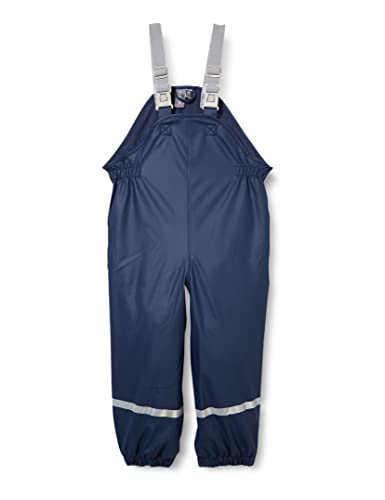 Color Kids Unisex Kinder Pants PU with Fleece Coating Regenhose, Dress Blues, 110