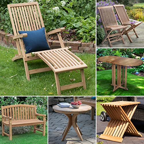 BRAST Teak Gartenmöbel Set | Deckchair ohne Auflage aus hochwertigem Teakholz | viele Modelle | Liege für Balkon & Terrasse | klappbar massiv Holz | Outdoor wetterfest draußen