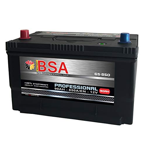 US Autobatterie 90Ah 850A/EN USA Batterie 65-850 statt 80Ah 85Ah