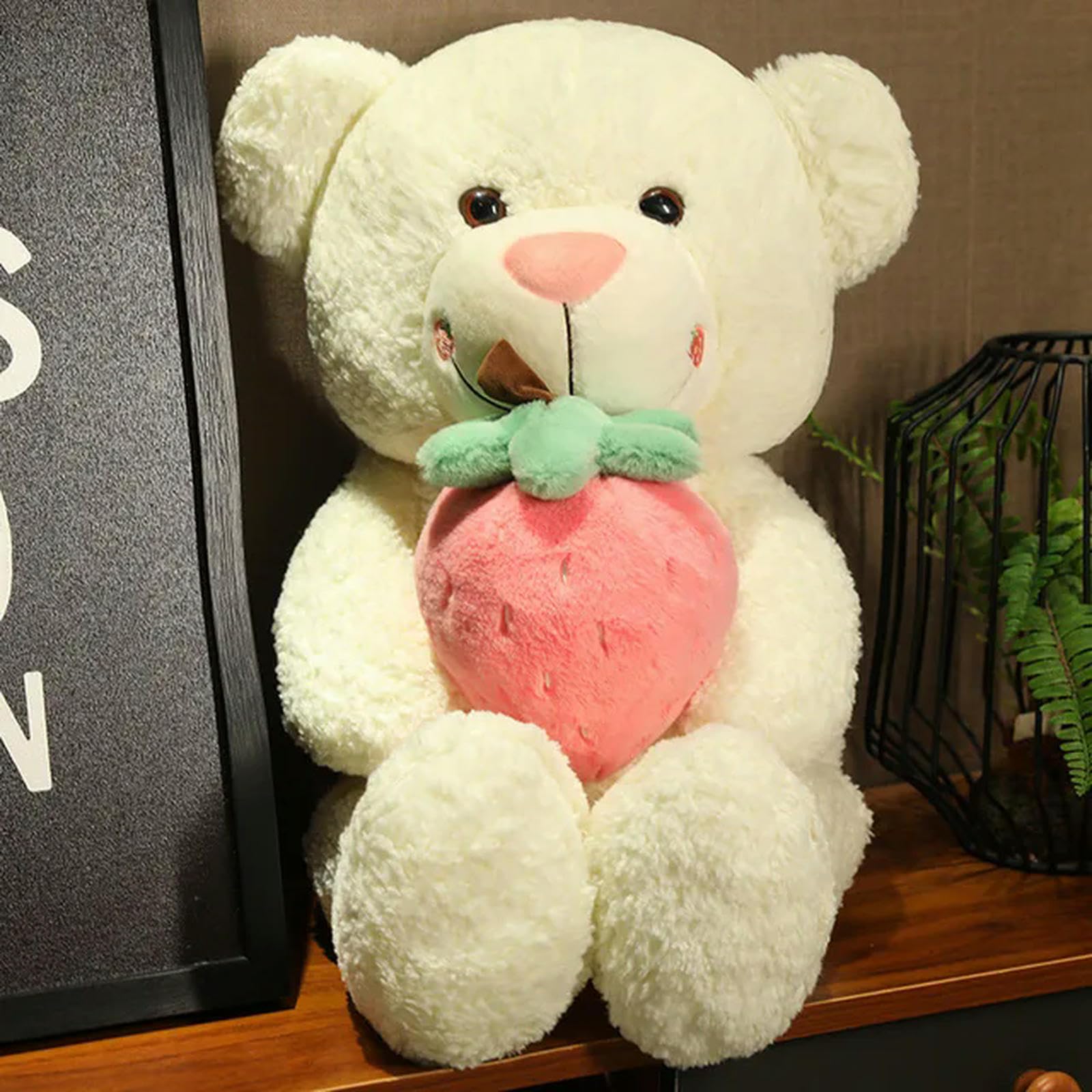 SldJa Bär Erdbeere Plüschtier weiches Plüschtier Teddypuppe dekorieren Freundin Geburtstagsgeschenk 55cm 1