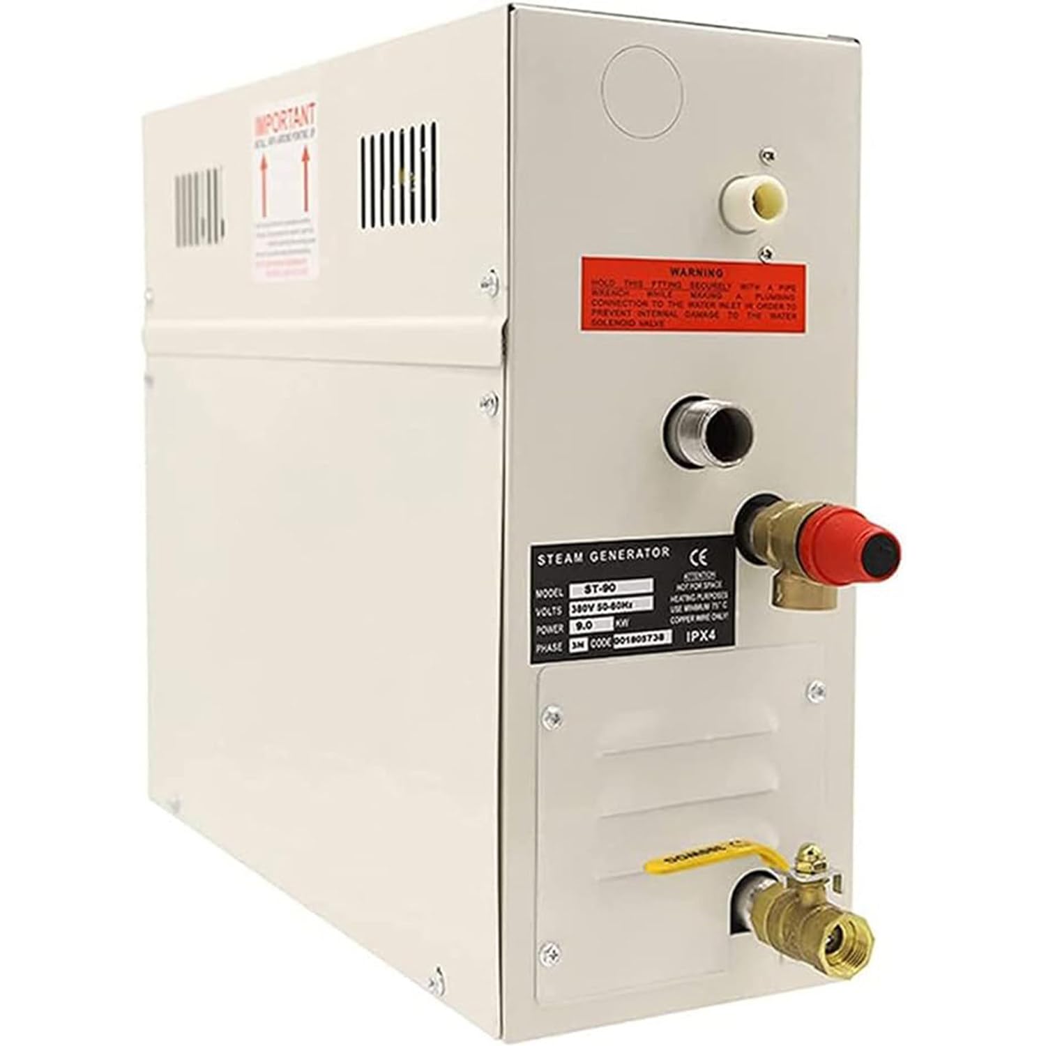 Dampfdusche Generator Kit Selbstentleerung System, LED Waterproof Controller für Haus kommerziellen Einsatz für Bad Sauna SPA,9KW