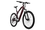 Adore E-Mountainbike 27,5'' Adore Enforce rot 250 Watt Li-Ion 36V/14 Ah/504 Wh E-Bikes, Rahmenhöhe: