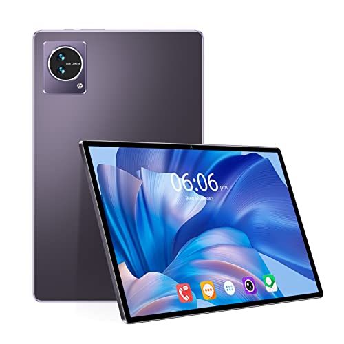 Garsent Ultradünnes Tablet, 10,1 Zoll 1920 X 1200 IPS-Display, 8 GB RAM, 128 GB ROM, 8-Kern-CPU, 8 MP + 16 MP Kamera, Unterstützt 512 GB Speichererweiterung, 7000 MAh, Android 11.0 (Lila)