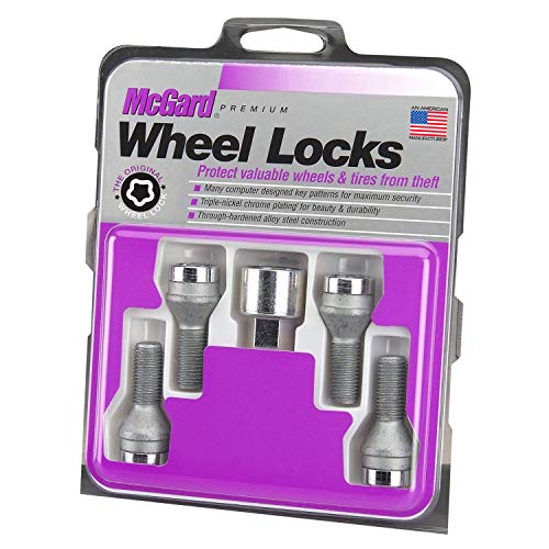 McGard 27179 Chrome Bolt Style Cone Seat Wheel Locks (M12 x 1.5) - Set of 4 by McGard