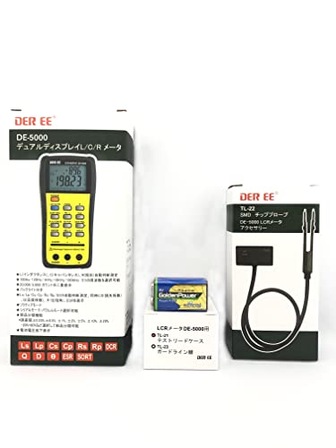 DER Ee De-5000 High Accuracy Handheld LCR Meter with Tl-21 Tl-22