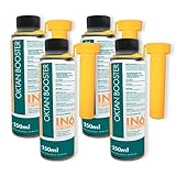 INOX® Oktanbooster Additiv, Kraftstoffadditiv für alle Benzinmotoren geeignet - 4 x 250ml