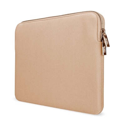 Artwizz Neoprene Sleeve Tasche designed für [MacBook Air 13 (2018-19), MacBook Pro 13 (2016-19)] - Laptop Schutzhülle mit Reißverschluss, Webpelz, extra Schutzrand - Gold - 13 Zoll (Neue Version)
