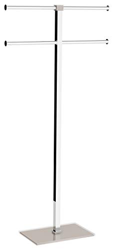 Gedy Rainbow Handtuchhalter mit Standfuß, Rostfreier Edelstahl, 40,4x15,5x83x7