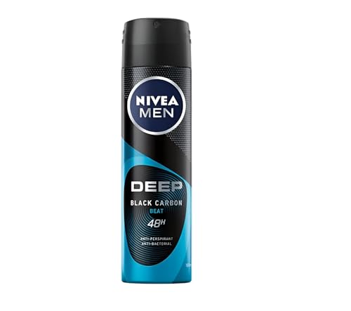 NIVEA Deo Men Spray Deep Beat 150ML (Pack of 3)