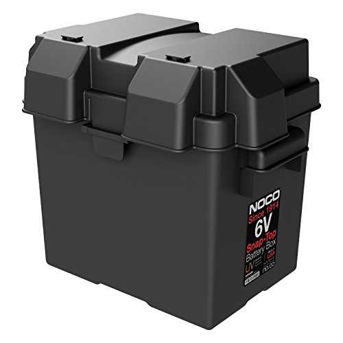 NOCO Snap-Top HM306BKS Batteriebox, 6 V Outdoor wasserdichte Batteriebox für Marine, Automobil, Wohnmobil, Boot, Wohnmobil und Reiseanhänger Batterien