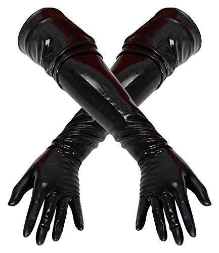 LATE X 29001491030 Latex Handschuhe, schwarz, M, 1 Stück