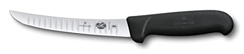 Victorinox Küchenmesser Ausbeinmesser Fibrox schwarz Kullen 15 cm Messer, weiß