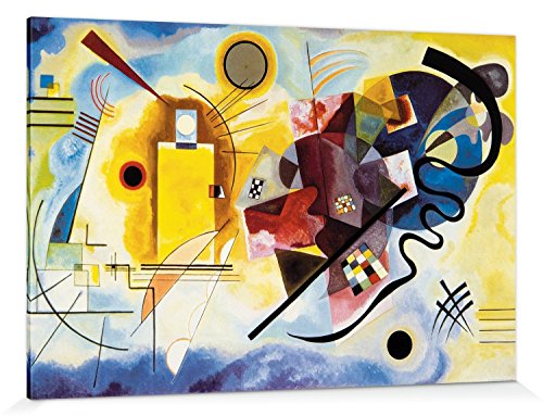 1art1 114946 Wassily Kandinsky - Gelb Rot Blau, 1925 Poster Leinwandbild Auf Keilrahmen 180 x 120 cm